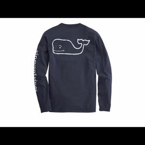 Vineyard Vines Long Sleeve Pocket Vintage Tee